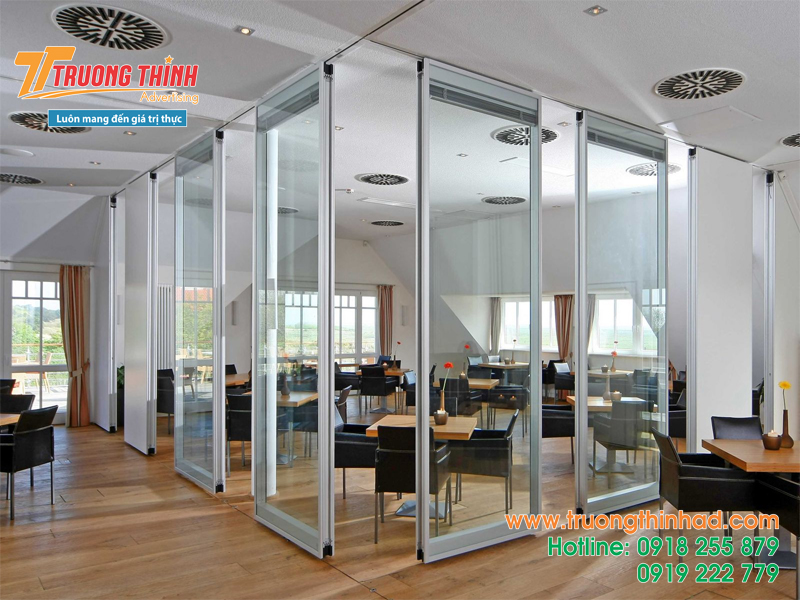 Vách ngăn Nhôm kính